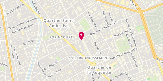 Plan de Agence Nouallet Immobilier, 15 Avenue Parmentier, 75011 Paris