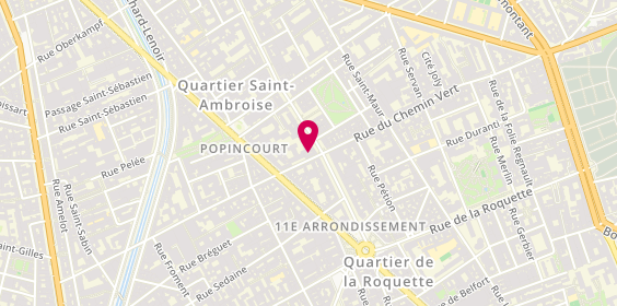 Plan de O'Immobilier, 71 Rue du Chemin Vert, 75011 Paris