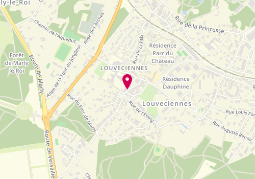 Plan de L'Adresse, 4 Rue du Professeur Tuffier, 78430 Louveciennes