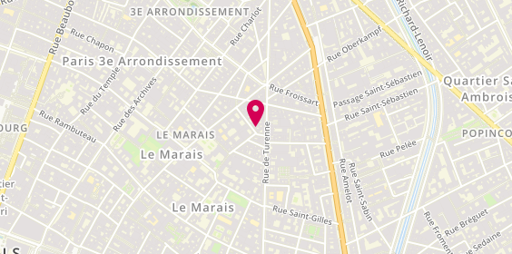 Plan de Debelleyme, 6 Rue Debelleyme, 75003 Paris