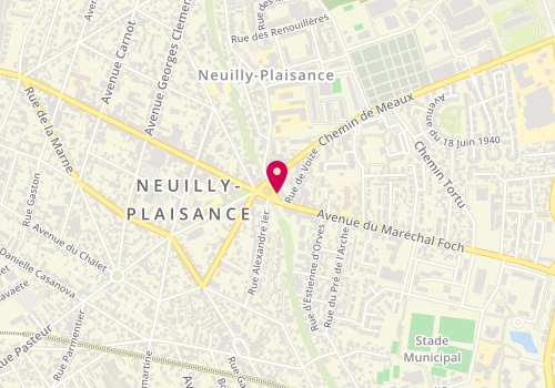 Plan de Logibest, 73 avenue du Maréchal Foch, 93360 Neuilly-Plaisance