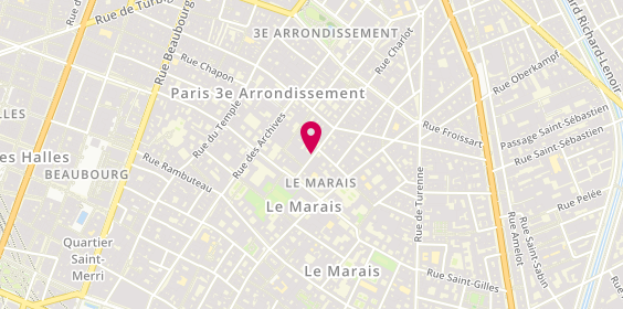 Plan de Christine Arnoux Immobilier, 7 Rue Charlot, 75003 Paris