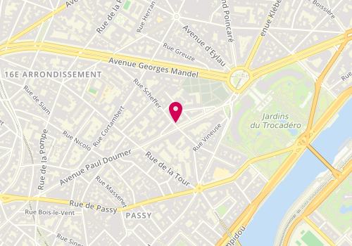 Plan de Hempton Trocadéro - Agence Immobilière - A.S.J Immobilier - Paris 16, 20 Rue Scheffer, 75116 Paris