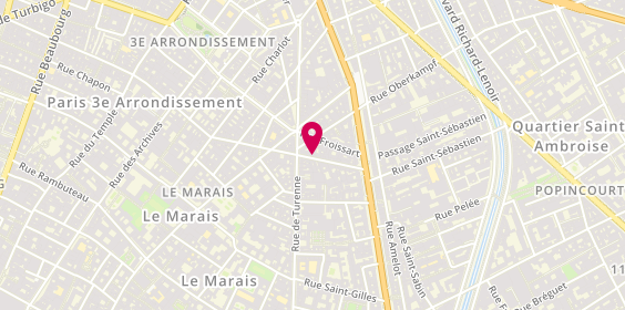 Plan de A.B.F Eurimmo, 18 Rue du Pont Aux Choux, 75003 Paris