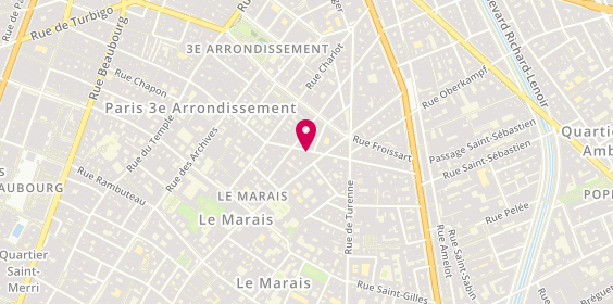 Plan de Agence immobilière - D.U.Option Immobilier - Paris 3e, 17 Rue de Poitou, 75003 Paris