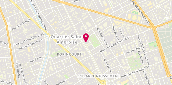 Plan de Cabinet Stein Immobilier, 40 Avenue Parmentier, 75011 Paris