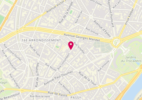 Plan de Murs Commerces Invest Value, 16 Rue Cortambert, 75016 Paris