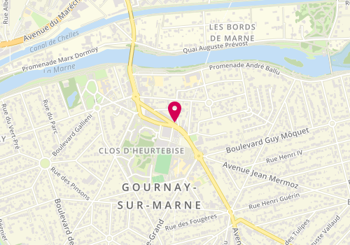 Plan de Orpi Agences No1, 13-15 Av. Paul Doumer, 93460 Gournay-sur-Marne
