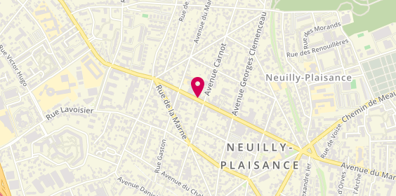 Plan de Stéphane Plaza Immobilier, 15 avenue du Maréchal Foch, 93360 Neuilly-Plaisance