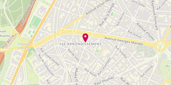 Plan de Agence de Montmorency, 71 Pompe, 75116 Paris