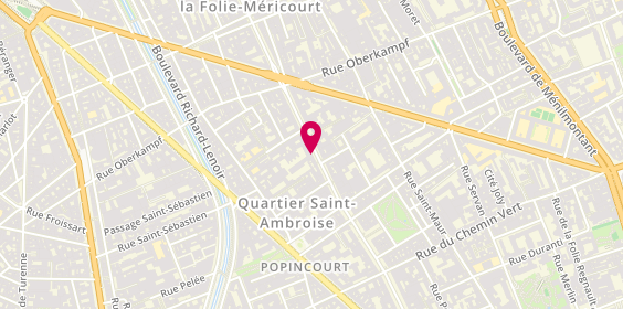 Plan de FOSSATI Kevin, 53 Avenue Parmentier, 75011 Paris