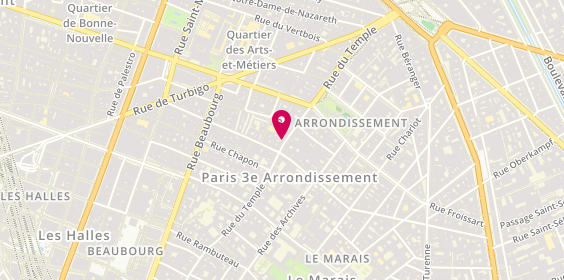 Plan de Mes Piaules, 137 Rue du Temple, 75003 Paris