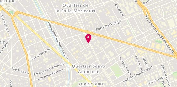 Plan de Cabinet SETI, 69 Avenue Parmentier, 75011 Paris