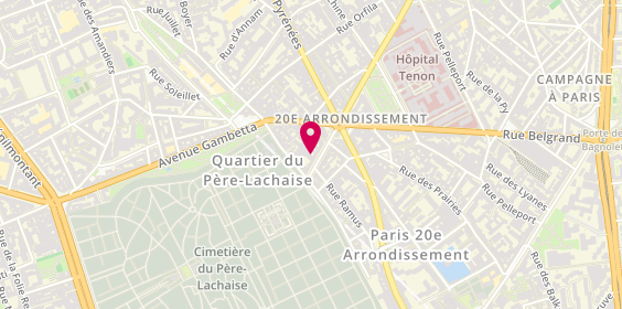 Plan de L'Immobilière du Père Lachaise, 9 avenue du Père Lachaise, 75020 Paris