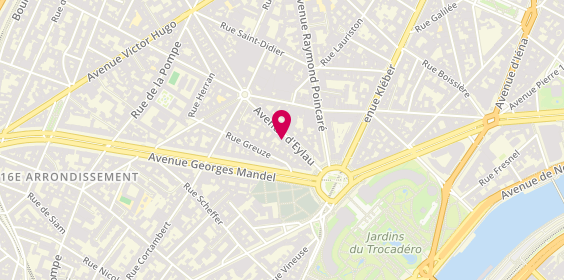 Plan de Coffim, 15 avenue d'Eylau, 75016 Paris