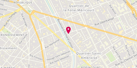 Plan de Agence des Enfants Rouges Oberkampf, 38 Rue Oberkampf, 75011 Paris