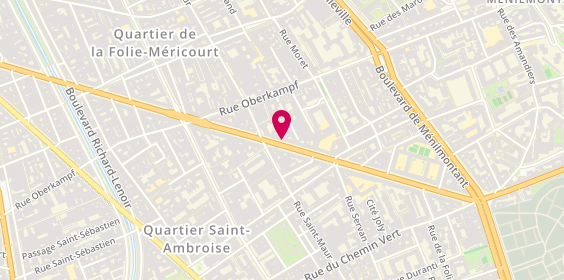 Plan de Agence Ulys Pately Immobilier, 65 République, 75011 Paris