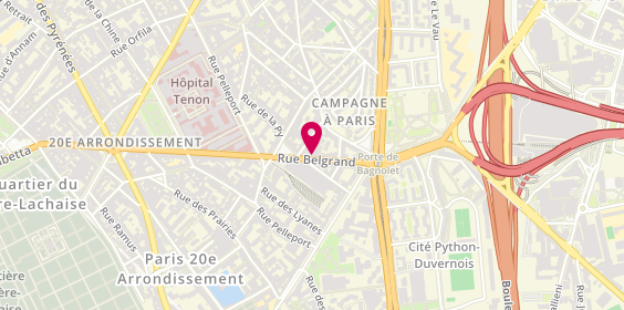 Plan de D.K Immobilier, 27 Rue Belgrand, 75020 Paris