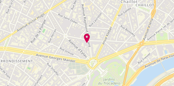 Plan de Vaneau Trocadero, 19 avenue Raymond Poincaré, 75116 Paris