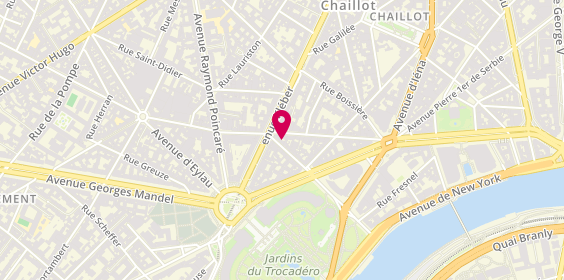 Plan de Agence du Trocadéro, 22 Rue de Magdebourg, 75116 Paris