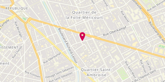 Plan de Cabinet KMI - Agence immobilière - Paris 11 Oberkampf, 57 Rue Oberkampf, 75011 Paris