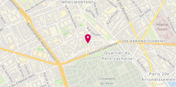 Plan de Hanna's, 13 Rue des Muriers, 75020 Paris