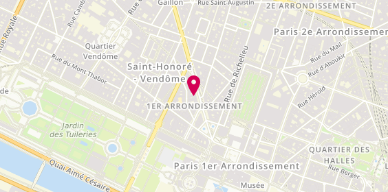 Plan de Cabinet B.R Immobilier, 7 avenue de l'Opéra, 75001 Paris