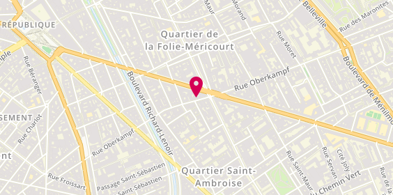Plan de Fredélion Oberkampf Agence immobilière Paris 11, 73 Rue Oberkampf, 75011 Paris