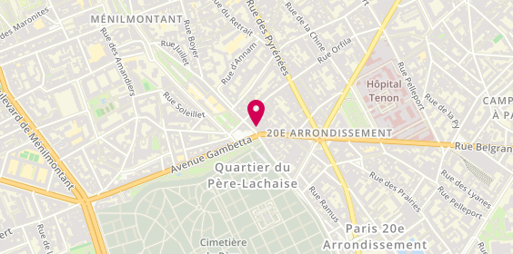 Plan de CityLife l'Immobilier Paris 20 - Gambetta, 2 Rue de la Bidassoa, 75020 Paris