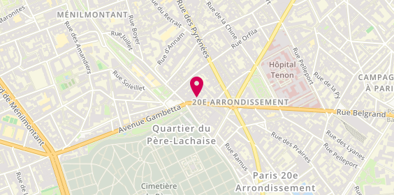 Plan de Orpi Agences No1, 65 avenue Gambetta, 75020 Paris