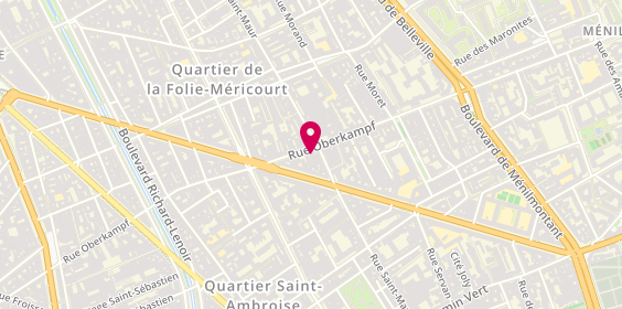 Plan de Oberkampf Immobilier, 105-107 Rue Saint-Maur, 75011 Paris