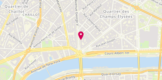 Plan de George V Immobilier, 10 avenue George V, 75008 Paris