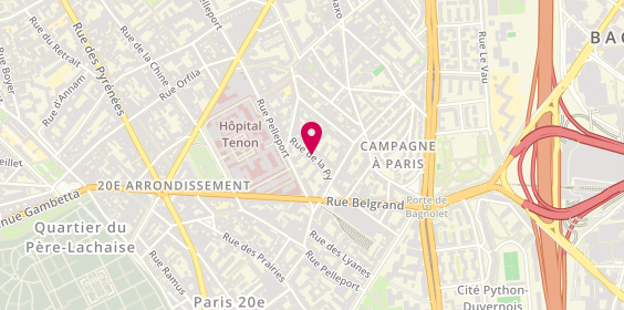 Plan de Fontenoy Immobilier Republique, 52 Rue de la Py, 75020 Paris
