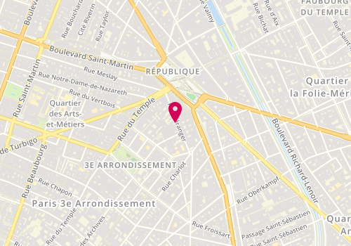 Plan de Commercialis. Immeubles Neufs Qualite, 13 Rue Beranger, 75003 Paris