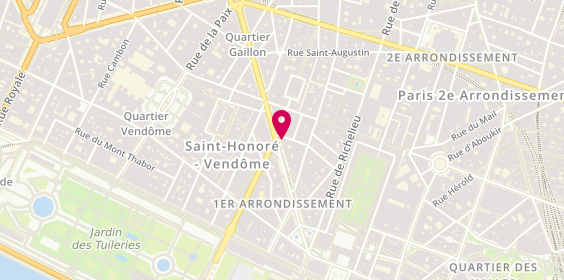 Plan de Laurent Michel, 24 avenue de l'Opéra, 75001 Paris
