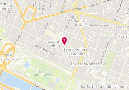 Plan de HENRI JAMES Immobilier, 10 place Vendôme, 75001 Paris