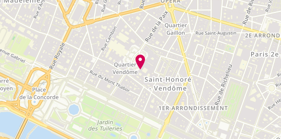 Plan de STYLES Paris rive droite, 10 place Vendôme, 75001 Paris
