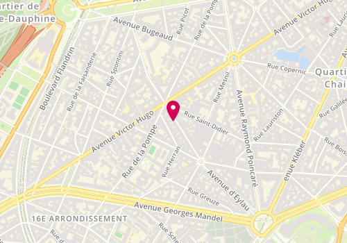 Plan de Dynagest, 33 Rue des Belles Feuilles, 75116 Paris