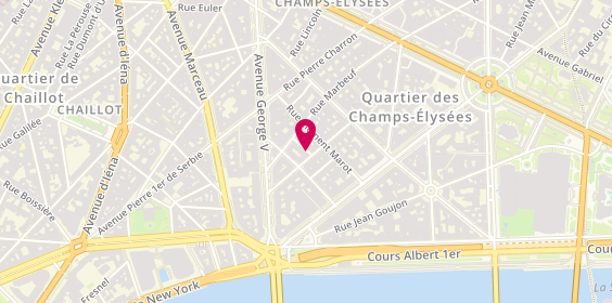 Plan de District George V, 9 Rue de la Trémoille, 75008 Paris