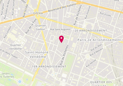 Plan de Cabinet Debievre, 5 Rue Chabanais, 75002 Paris