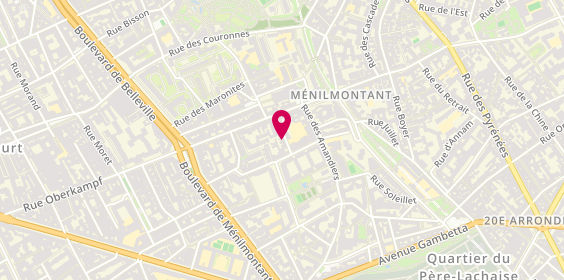 Plan de Agence du Mont Louis, 7 Rue Delaitre, 75020 Paris