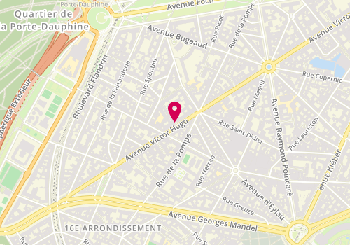 Plan de Paris Ouest Sotheby's International Real, 138 avenue Victor Hugo, 75116 Paris