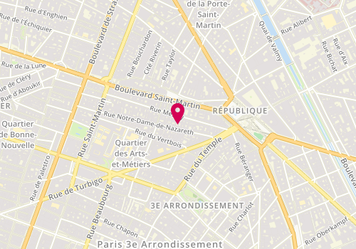 Plan de Le Chapitre Immobilier, 28 Rue Notre Dame de Nazareth, 75003 Paris