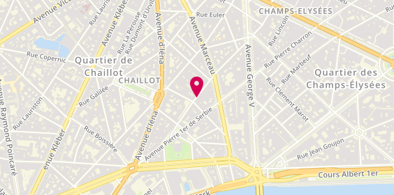 Plan de TravelnKeys - Paris, 22 Rue de Chaillot, 75116 Paris