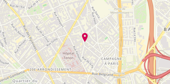 Plan de Beema & Espace conciergerie Paris, 28 Rue le Bua, 75020 Paris