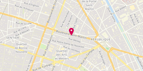 Plan de Agence Etoile, 31 Bis Boulevard Saint-Martin, 75003 Paris