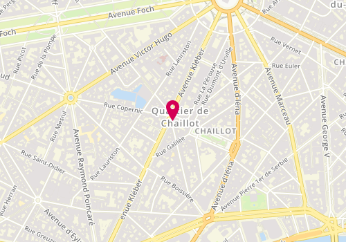 Plan de Euroconseil Immobilier, 41 avenue Kléber, 75116 Paris