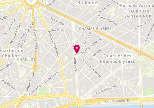 Plan de Nicolas Devillard Immobilier, 32 avenue George V, 75008 Paris