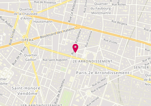 Plan de GPI Transaction, 7 Rue de la Bourse, 75002 Paris