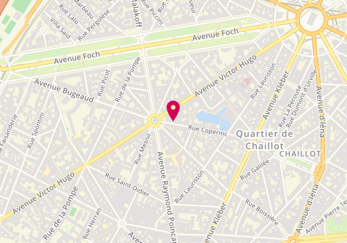 Plan de Groupe Sobefi, 50 Rue Copernic, 75016 Paris